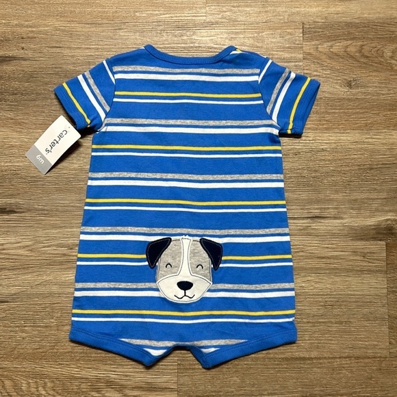 CARTERS Striped Puppy Romper - Picture 7 of 7